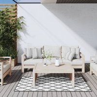 Maisonchic - Outdoor-Teppich,Außenteppich Für Terrasse Und Balkon,Küchenteppich Grau und Weiß 80x150 cm Beidseitig Nutzbar VESS732450 von MAISONCHIC