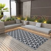 Maisonchic - Outdoor-Teppich,Außenteppich Für Terrasse Und Balkon,Küchenteppich Schwarz 160x230 cm pp VESS603124 von MAISONCHIC