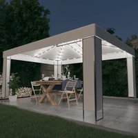 Maisonchic - Pavillon Pop-Up, Gartenpavillon, Pagodenzelt, Faltpavillon mit LED-Lichterkette Weiß 3x4 m KLI86734 von MAISONCHIC