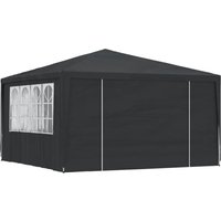 Profi-Partyzelt Gartenzelt Zelt für Camping/Markt/Festival Pavillon Faltbar mit Seitenwänden 4×4 m Anthrazit 90 g/m² XDGN105166 Maisonchic von MAISONCHIC