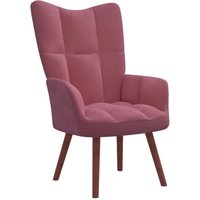 Relaxsessel, Sessel Wohnzimmer, Fernsehsessel, Lesesessel Rosa Samt PPP83541 Maisonchic von MAISONCHIC