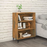 Sideboard, Kommode, Küchenschrank, Beistellschrank, Anrichte für Wohnzimmer Räuchereiche 69,5x32,5x90 cm Holzwerkstoff LLLA320875 Maisonchic von MAISONCHIC