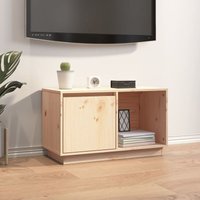 Maisonchic - TV-Möbel,TV-Schrank TV-Lowboard für Wohnzimmer TV-Hängeschrank 74x35x44 cm Massivholz Kiefer 65081 von MAISONCHIC