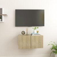 Maisonchic - TV-Möbel,TV-Schrank TV-Lowboard für Wohnzimmer TV-Hängeschrank Sonoma-Eiche 60x30x30 cm 65474 von MAISONCHIC