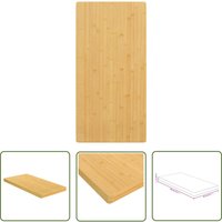 The Living Store Tischplatte 40x80x4 cm Bambus - Bambus Platte - Esstischplatte - Wohnzimmer Deko - Couchtischplatte - Kaffeetischplatte von JINLEFU