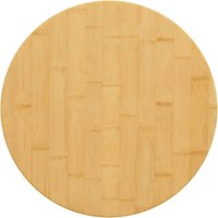 Maisonchic - Tischplatte,Schreibtischplatte,Küchen Arbeitsplatte Ø50x1,5 cm Bambus CCA234427 von MAISONCHIC