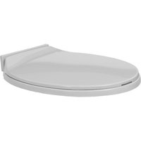 Maisonchic - WC-Sitz Toilettensitz,Klobrille mit Absenkautomatik Hellgrau Oval FSW30603 von MAISONCHIC