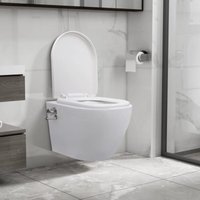 Maisonchic - Wand-Hänge-Toilette,Wand-WC ohne Spülrand mit Bidet-Funktion Keramik Weiß FSW93442 von MAISONCHIC