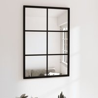 Wandspiegel Spiegel Badzimmer Spiegel Schwarz 60x40 cm Metall BNTED277450 Maisonchic von MAISONCHIC