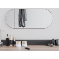 Wandspiegel Spiegel Badzimmer Spiegel Silbern 60x25 cm Oval FBDSC935030 Maisonchic von MAISONCHIC