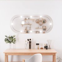 Wandspiegel Spiegel Badzimmer Spiegel mit LED-Leuchten 25x60 cm Glas Oval BNTED466562 Maisonchic von MAISONCHIC