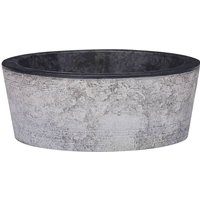 Maisonchic - Waschbecken, Aufsatzwaschbecken, Waschschale,Waschtisch Spülbecken Premium Schwarz 40x15 cm Marmor JSHD106146 von MAISONCHIC