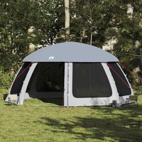 Maisonchic - vidaXL Poolzelt mit abnehmbarem Überzelt Netzwänden Grau 612x612cm von MAISONCHIC