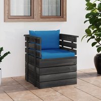 Relaxsessel mit Kissen,Gartenmöbel,Gartensessel Kiefernholz -92171 von MAISONCHIC