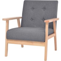 Maisonchic - Sessel,Relaxsessel,eleganter Stuhl Dunkelgrau Stoff -81656 - Grau von MAISONCHIC