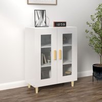 Sideboard, Kommode, Küchenschrank, Beistellschrank, Anrichte für Wohnzimmer Hochglanz-Weiß 69,5x34x90 cm Holzwerkstoff LLLA925576 Maisonchic von MAISONCHIC