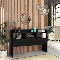 Sideboard Sideboard Kommode Küchenschrank Aufbewahrungsschrank Schwarz 105x30x70 cm Holzwerkstoff NNDG4973 BonneVie von MAISON CHIC