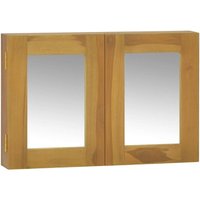 Spiegelschrank, Badschrank mit Spiegel, Badezimmerschrank 60x10x40 cm Massivholz Teak KLI83285 MaisonChic von MAISONCHIC