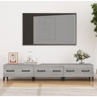 TV-Lowboard für Wohnzimmer tv Schrank TV-Möbel Grau Sonoma 150x34,5x30 cm Holzwerkstoff DE41471 - Grau von MAISONCHIC