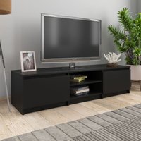 Maisonchic - TV-Schrank TV-Lowboard Fernsehschrank Schwarz 140x40x35,5 cm Holzwerkstoff BRYJ237724 von MAISONCHIC