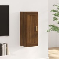 Wandschrank,Wandhängeschrank,Badschrank,Küchenschrank Braun Eichen-Optik 35x34x90 cm Holzwerkstoff VMIEB39003 Maisonchic von MAISONCHIC