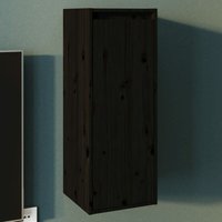 Wandschrank,Wandhängeschrank,Badschrank,Küchenschrank Schwarz 30x30x80 cm Massivholz Kiefer VMIEB22325 Maisonchic von MAISONCHIC