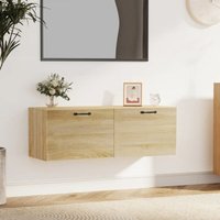 Maisonchic - Wandschrank,Wandhängeschrank,Badschrank,Küchenschrank Sonoma-Eiche 100x36,5x35 cm Holzwerkstoff VMIEB21243 von MAISONCHIC