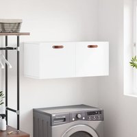 Maisonchic - Wandschrank,Wandhängeschrank,Badschrank,Küchenschrank Weiß 80x36,5x35 cm Holzwerkstoff VMIEB88704 von MAISONCHIC