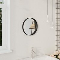 Wandspiegel Spiegel Badzimmer Spiegel Schwarz 30 cm BNTED573912 MaisonChic von MAISONCHIC