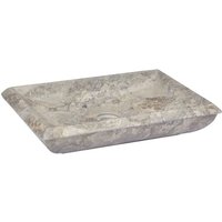 Waschbecken, Aufsatzwaschbecken, Waschschale,Waschtisch Spülbecken Premium Grau 50x35x10 cm Marmor JSHD108563 Maisonchic von MAISONCHIC