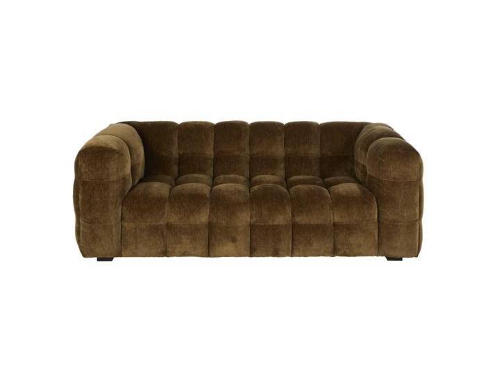 2-Sitzer-Sofa mit Samtbezug, khaki von MAISONS-DU-MONDE