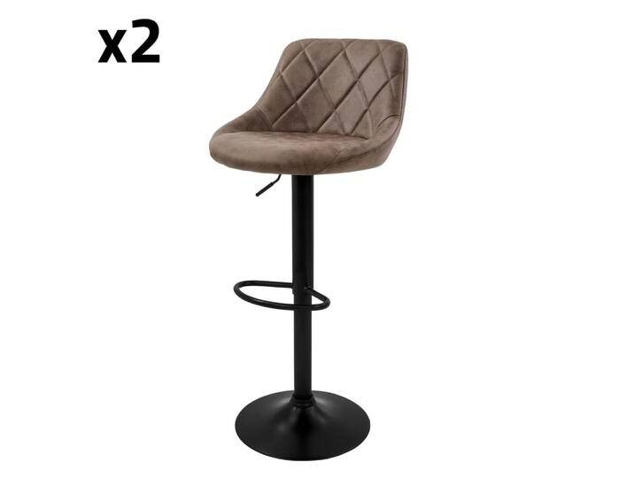 2er Set Barhocker aus Metall, Braun 2er Set Barhocker aus Metall, Braun von MAISONS DU MONDE