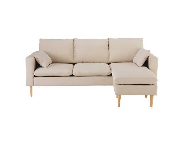 3/4-Sitzer-Ecksofa beige von MAISONS-DU-MONDE
