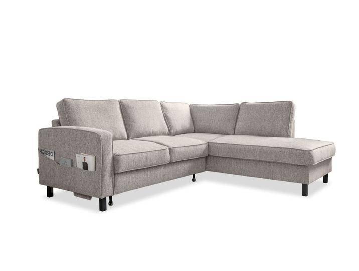 6-Sitzer Ecksofa mit Bettfunktion, Ecke rechts, Salz&Pfeffer 6-Sitzer Ecksofa mit Bettfunktion, Ecke rechts, Salz&Pfeffer von MAISONS DU MONDE
