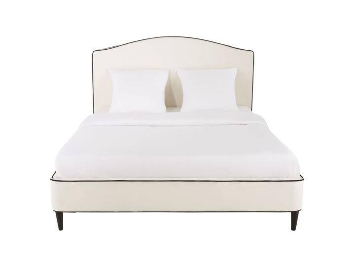 Bett mit Leinenbezug, weiß 160x200 von MAISONS-DU-MONDE