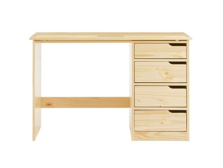 Kinderschreibtisch mit 4 Schubladen aus Kiefer, natur von MAISONS DU MONDE