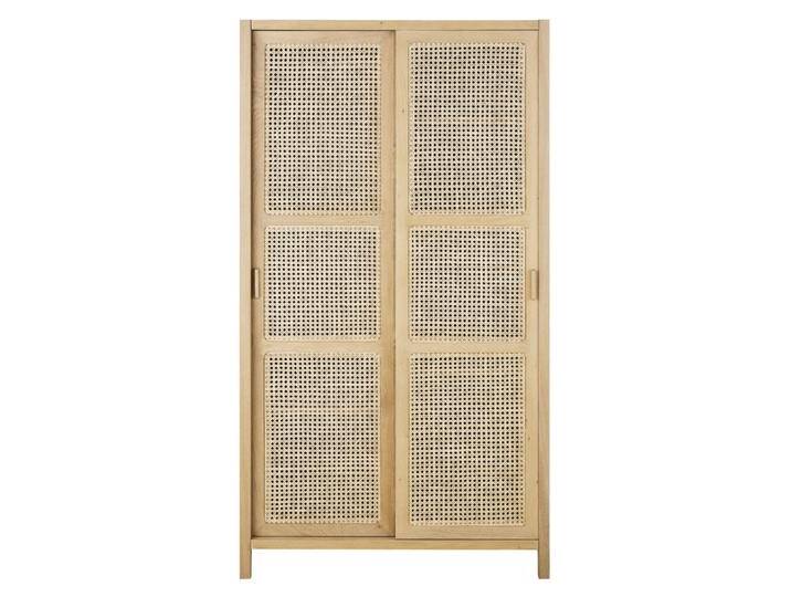 Kleiderschrank mit 2 Schiebetüren und Rattangeflecht von MAISONS-DU-MONDE