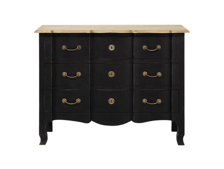 Kommode aus Akazie und Mangoholz, schwarz von MAISONS-DU-MONDE