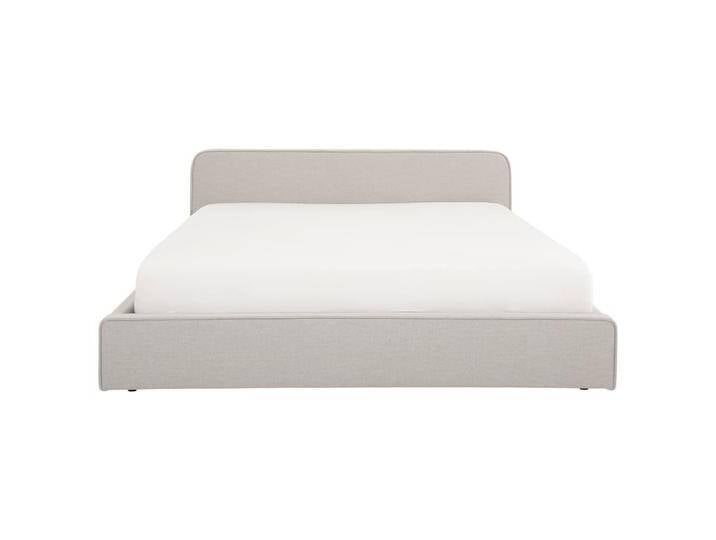 Polsterbett mit Lattenrost 140x200 cm, hellgrau von MAISONS DU MONDE