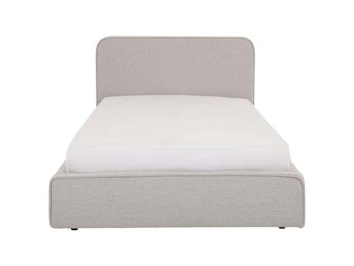 Polsterbett mit Lattenrost 90x200 cm, hellgrau von MAISONS DU MONDE