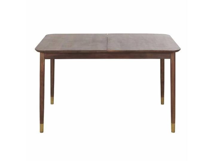 Verstellbarer Esstisch aus massivem Akazienholz und messingfarbenem Metall, 6/8 Personen L141/ 176cm von MAISONS-DU-MONDE