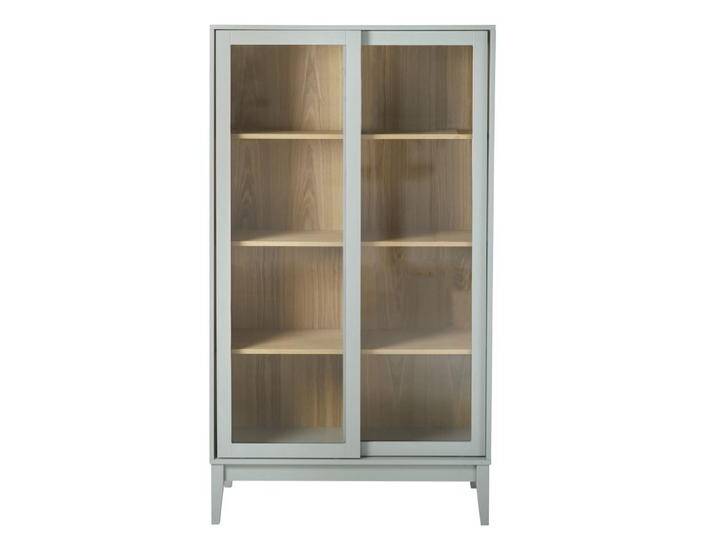 Vintage-Vitrine mit 2 Türen, blaugrau von MAISONS-DU-MONDE