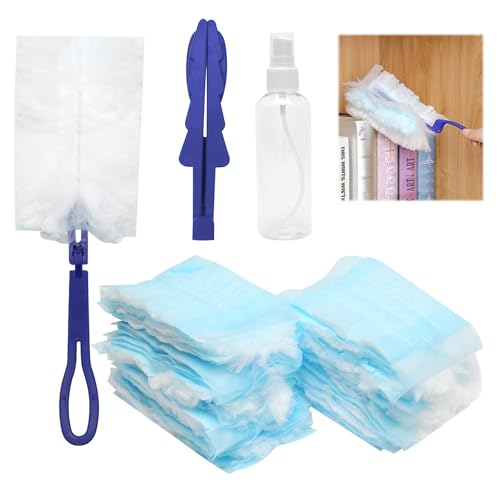 40 Stück Staubmagnet Nachfüllpack für die Reinigung, Staubtuch Antistatisch mit Handgriff, Staubtücher Einweg mit Sprühflasche für Haus Büro Auto 40 Stück Staubmagnet Nachfüllpack für die Reinigung, Staubtuch Antistatisch mit Handgriff, Staubtücher Einweg mit Sprühflasche für Haus Büro Auto von MAIXINNEW