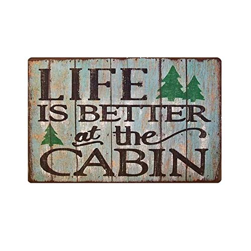 MAIYUAN Schild mit Aufschrift "Life is Better at Cabin", Wanddekoration, 20,3 x 30,5 cm von MAIYUAN