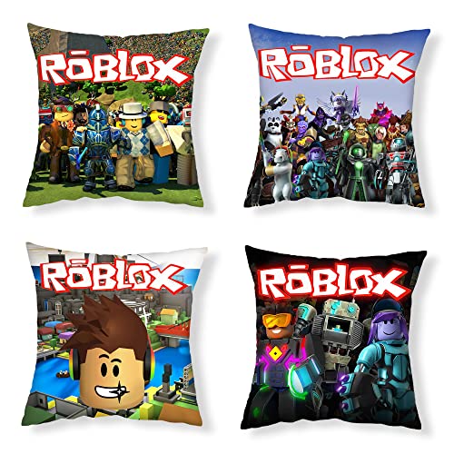 MAJEQZGY Quadrat Kissenbezug Roblox Wohliges Design Beide Seiten Drucken Kissenbezüge 45 x 45 cm Kissenbezüge Satz von 4 mit Reißverschluss Geschenk MAJEQZGY Quadrat Kissenbezug Roblox Wohliges Design Beide Seiten Drucken Kissenbezüge 45 x 45 cm Kissenbezüge Satz von 4 mit Reißverschluss Geschenk von MAJEQZGY