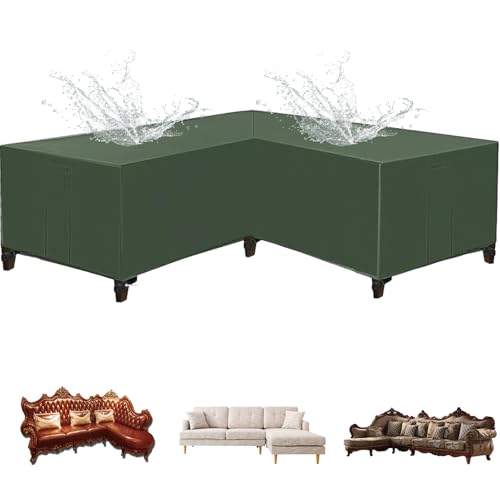 MAJIGC Abdeckung für Gartenmöbel für den Außenbereich, kältebeständig, 320 x 320 x 80 cm, wasserdicht, atmungsaktiv, Allwetter-Gartenmöbelabdeckung für Garten, Tische, Stühle, Terrassen und Sofas von MAJINGC