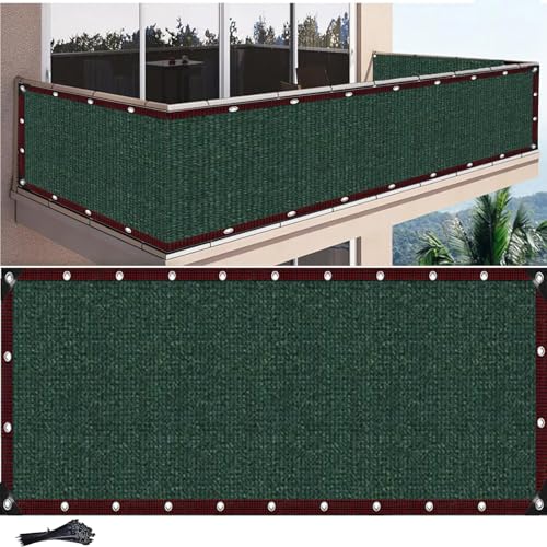 MAJINGC Balkon Sichtschutz 0.9X10M,HDPE-Gewebe,Windschutz Und UV-Schutz, LuftdurchlässigeNetz-Balkonverkleidung Mit,Kabelbindern Zur Befestigung Erdiges Gelb MAJINGC Balkon Sichtschutz 0.9X10M,HDPE-Gewebe,Windschutz Und UV-Schutz, LuftdurchlässigeNetz-Balkonverkleidung Mit,Kabelbindern Zur Befestigung Erdiges Gelb von MAJINGC