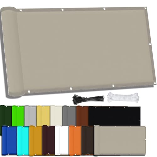 MAJINGC Rechteckige Quadratische Schattenplane 2.5X1M wasserdichte Sonnensegel Rechteckig Aus 98% UV-Schutz Geeignet Für Outdoor, Garten, Patio, Terrasse,Party Khaki von MAJINGC