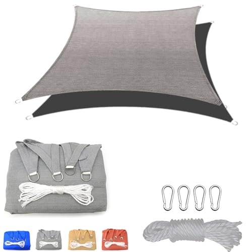 MAJINGC Rechteckiges Sonnensegel 3.5x3.5m HDPE-Sonnenschutz, UV-Schutz für Garten, Terrasse, Hof, Beiges Balkon-Sonnensegel mit Seil Grau MAJINGC Rechteckiges Sonnensegel 3.5x3.5m HDPE-Sonnenschutz, UV-Schutz für Garten, Terrasse, Hof, Beiges Balkon-Sonnensegel mit Seil Grau von MAJINGC