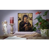 Ikone Lady Of Perpetual Help Hand Gemacht Ikonen Icon Perfektes Geschenk, Religiöses Bild, Hochzeitsgeschenk, Taufgeschenk, Konfirmationsgeschenk von MAJKworkshop